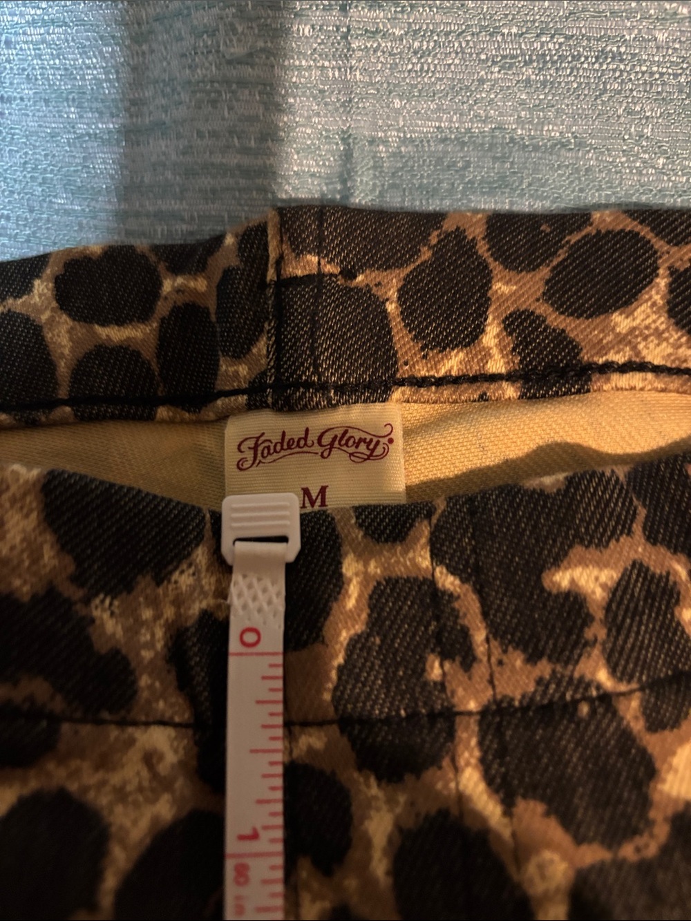 Faded Glory Leopard Print pants- Tan & Black